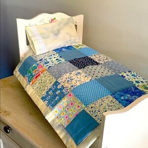 Colorful Patchwork Doll Bedding Set